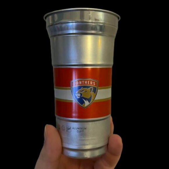 Florida Panthers Exclusive Collectible Aluminum Cups 🏒🐾 (Set of 2) - Picture 4 of 9